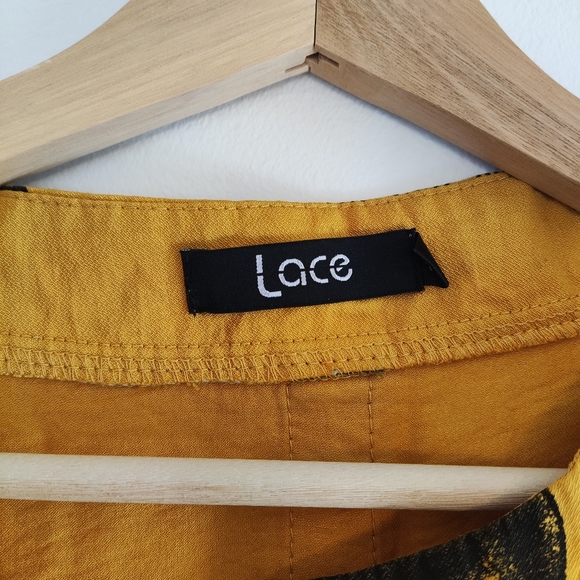 Afrocentric Mustard Yellow Tunic Blouse - Picture 4 of 8